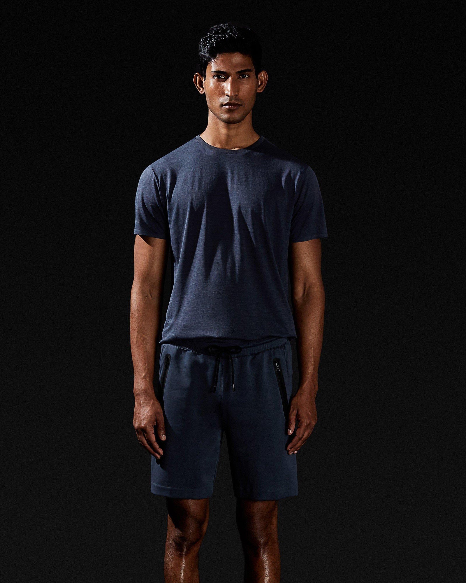 Blundell Technical Shark Grey Tailored Fit Sweat Shorts | Shark Grey