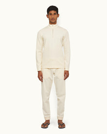 Sea Mist Classic Fit Articulated Ice Wool Sweatpants | Sea Mist