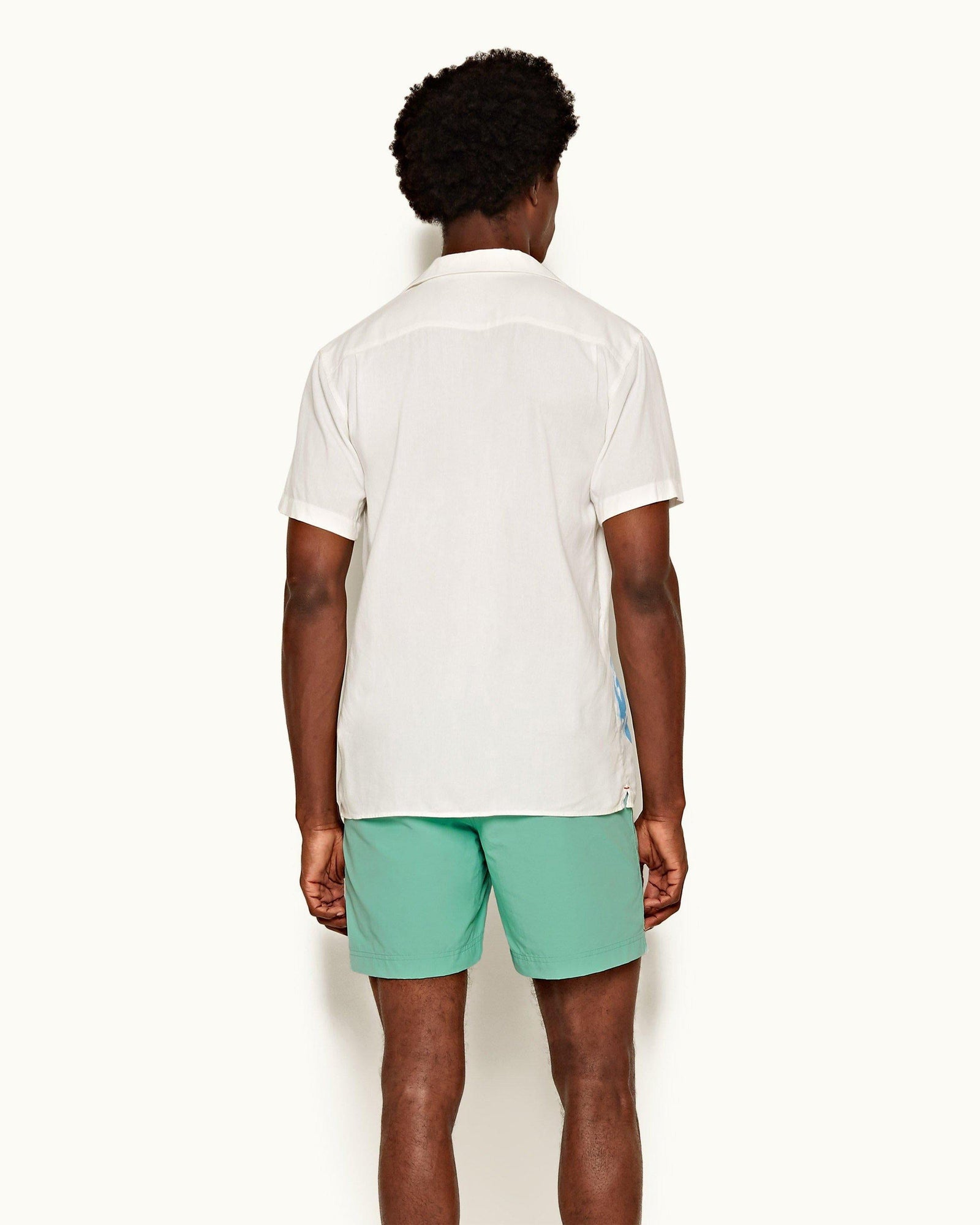 Bulldog Caribbean Green Mid-Length Swim Shorts | Caribbean