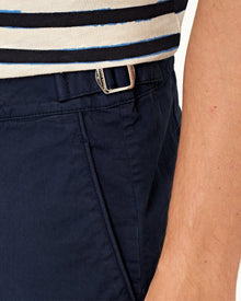 Bulldog Cotton Twill Navy Mid-Length Shorts | Navy