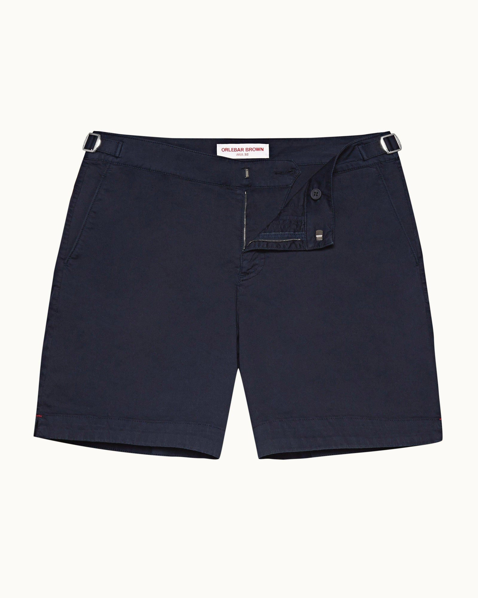 Bulldog Cotton Twill Navy Mid-Length Shorts | Navy
