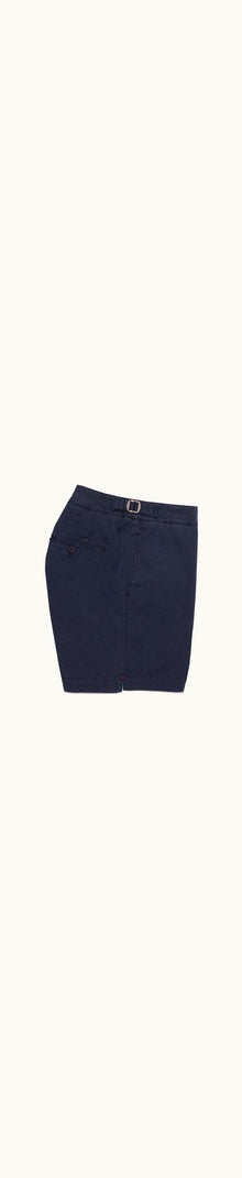 Bulldog Cotton Twill Navy Mid-Length Shorts | Navy