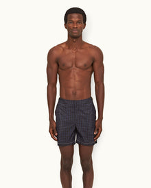 Bulldog Night Iris Cravat Mid-Length Swim Shorts | Night Iris