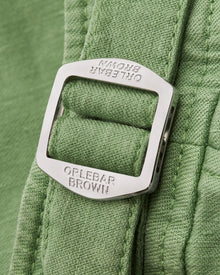 Bulldog Garment Dye Mid-Length Garment Dye Shorts Woven In Italy in Fresh Lawn colour | Fresh Lawn