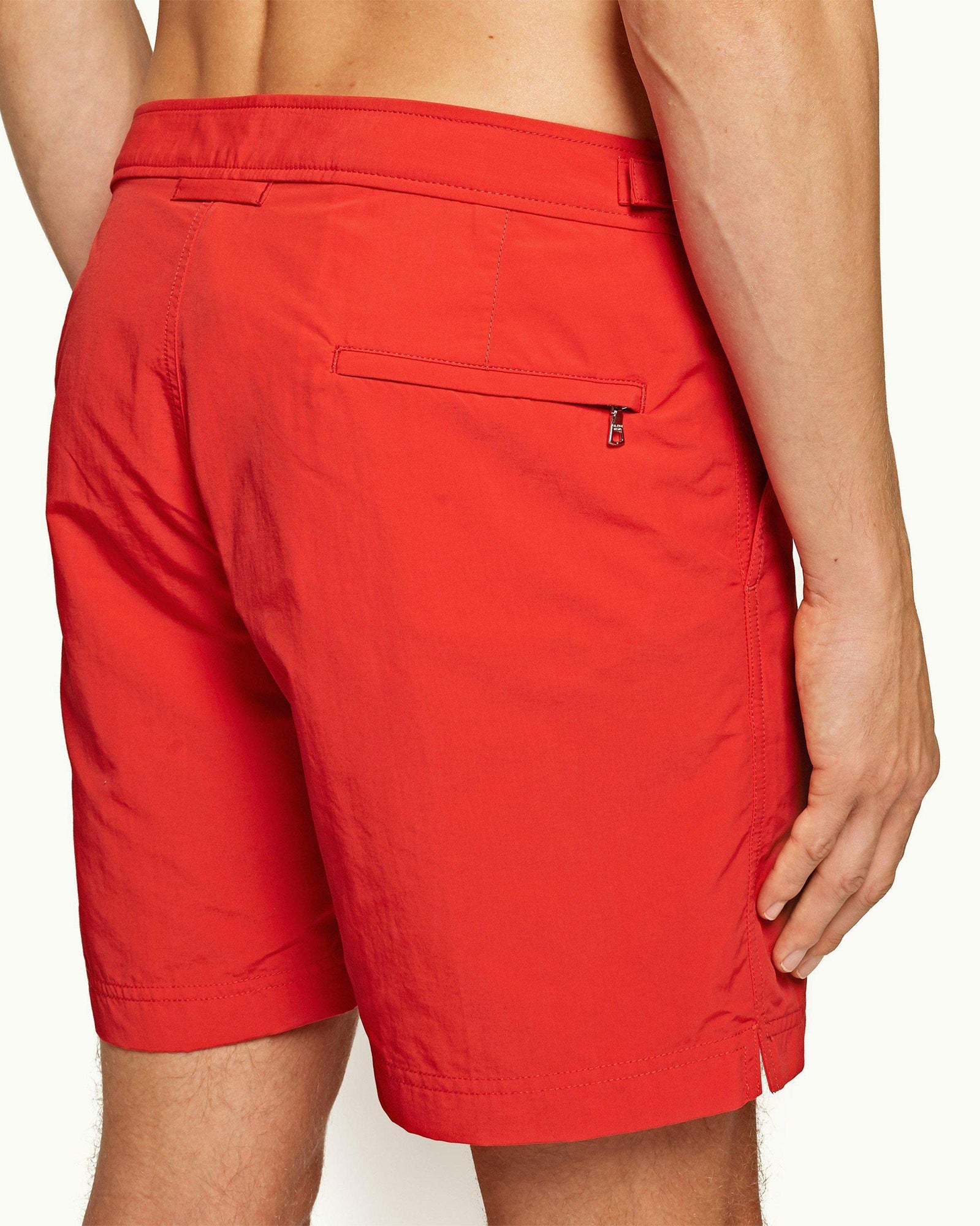 Bulldog Rescue Red Mid-Length Swim Shorts | Rescue Red