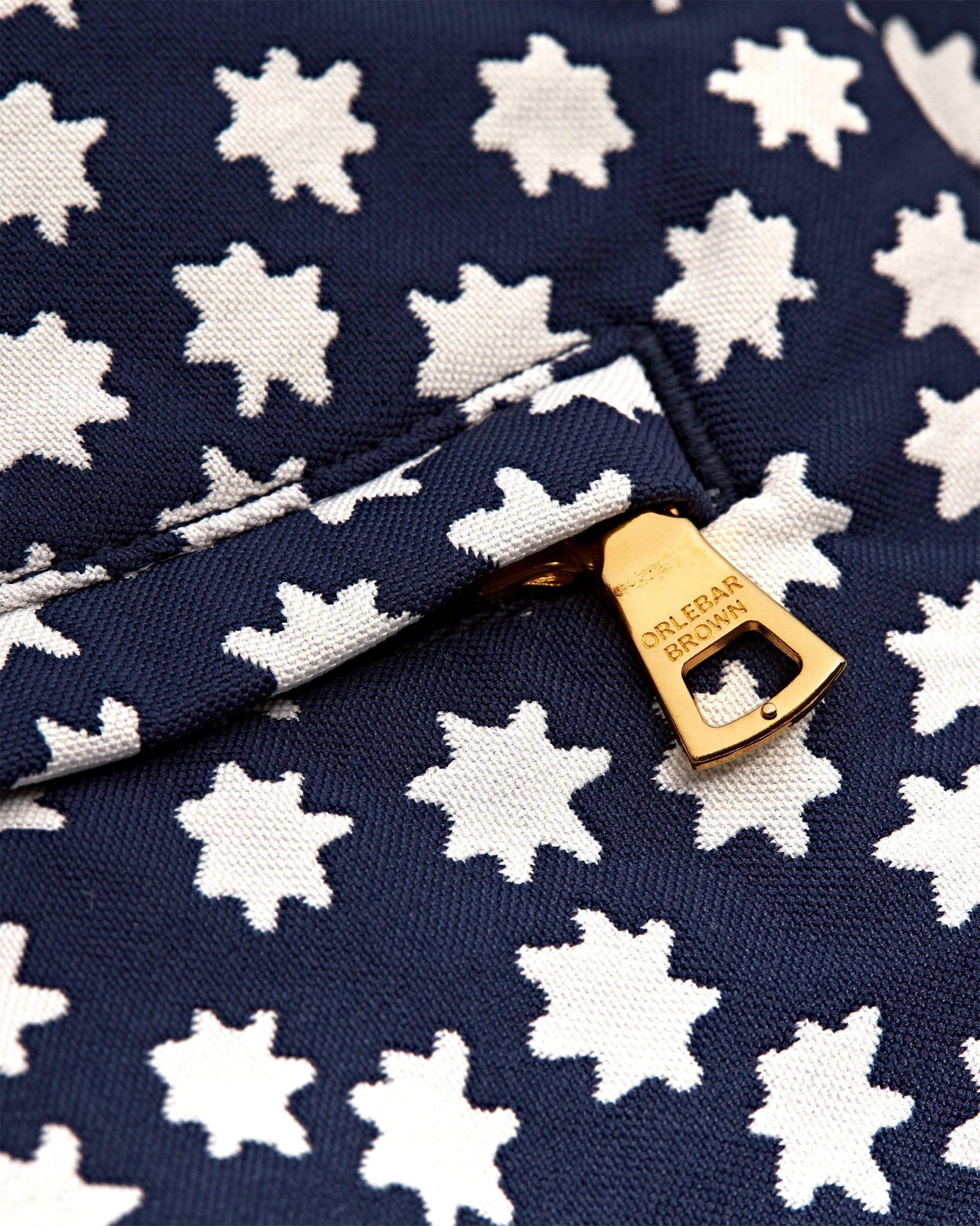 Bulldog Jacquard Star Jacquard Mid-Length Swim Shorts In Night Iris Blue | Night Iris