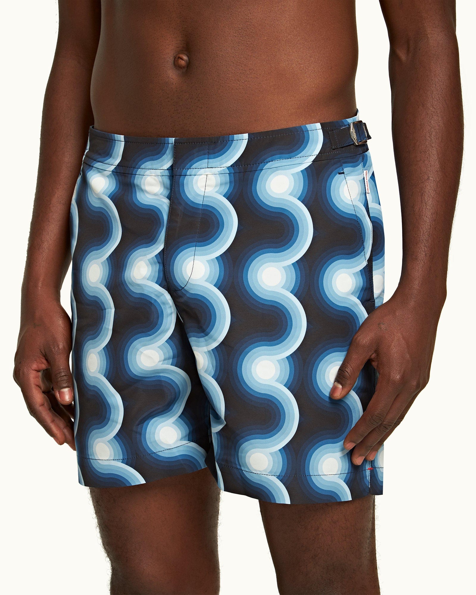 Midnight Navy Mid-Length Swim Shorts | Midnight Navy