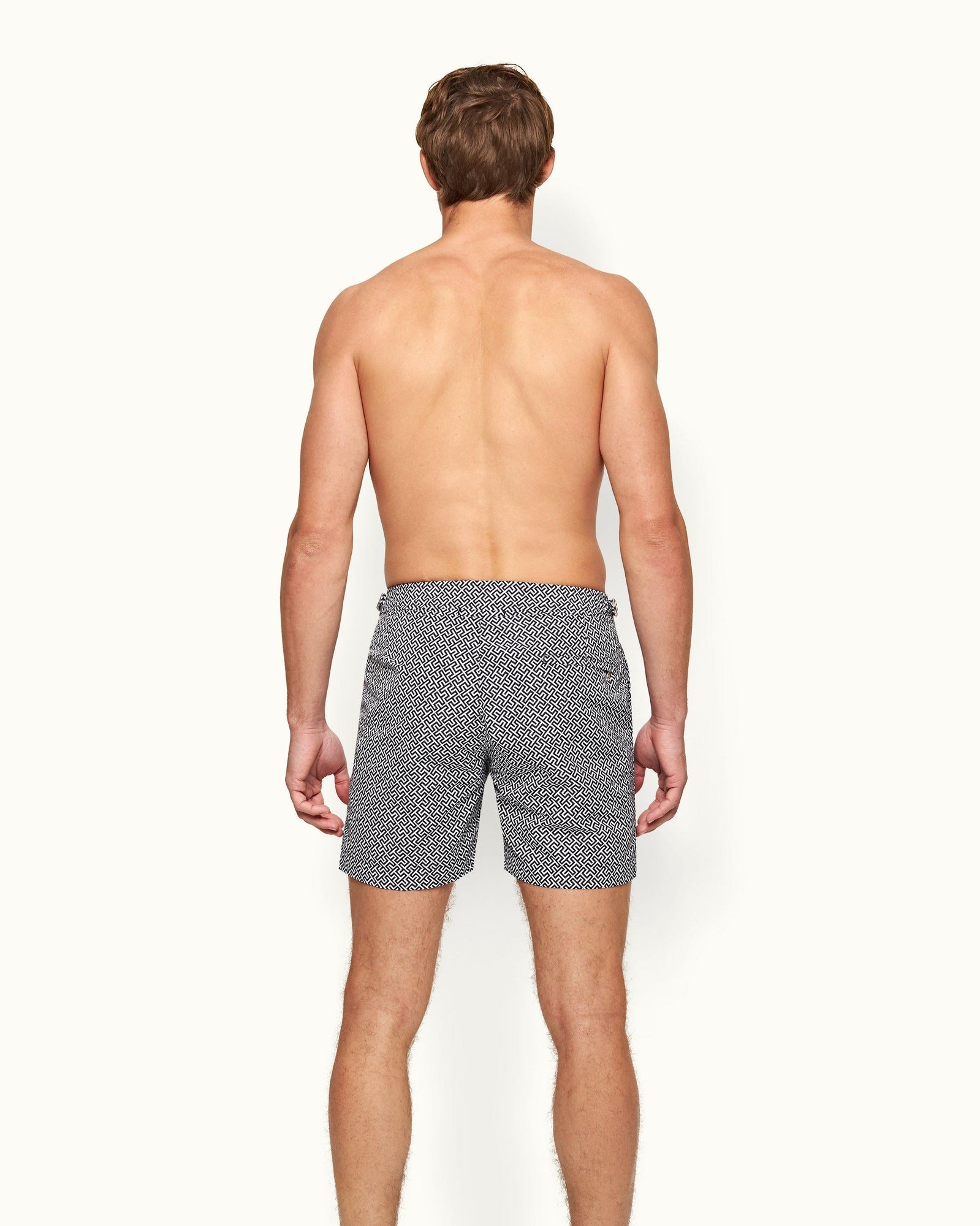 Bulldog Skydiver/Cloud Mid-Length Swim Shorts | Navy