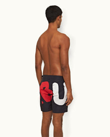 Night Iris O.BUOY Mid-Length Swim Shorts | Night Iris