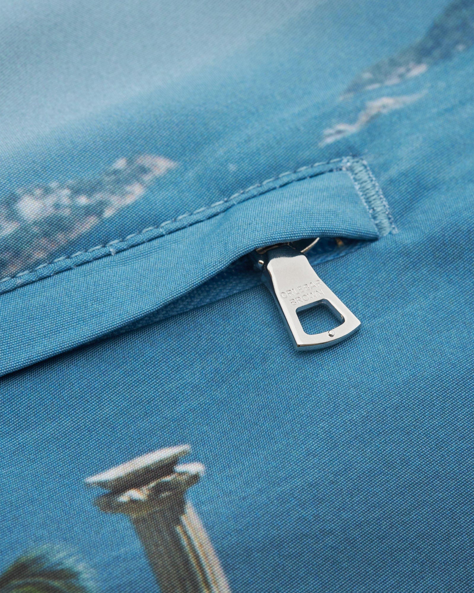 Bulldog Pacifico Photographic Print Mid-Length Swim Shorts Woven In France | Pacifico