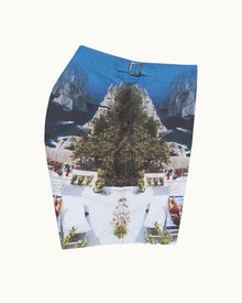 Bulldog Terrace Photographic Print Mid-Length Swim Shorts Woven In France | Terrace