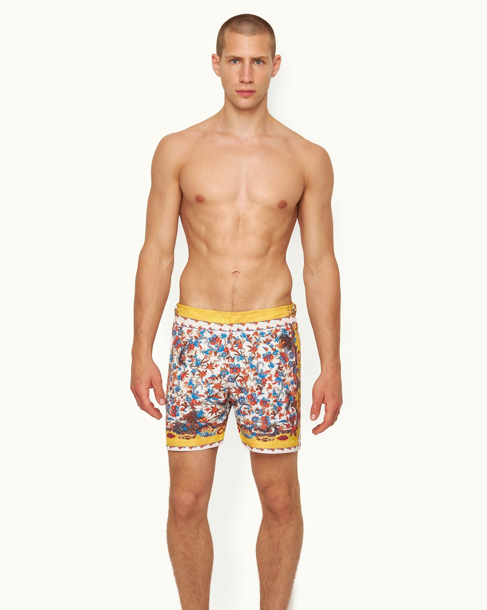 Bulldog Summer Sunset Utopia Mid-Length Swim Shorts | Summer Sunset