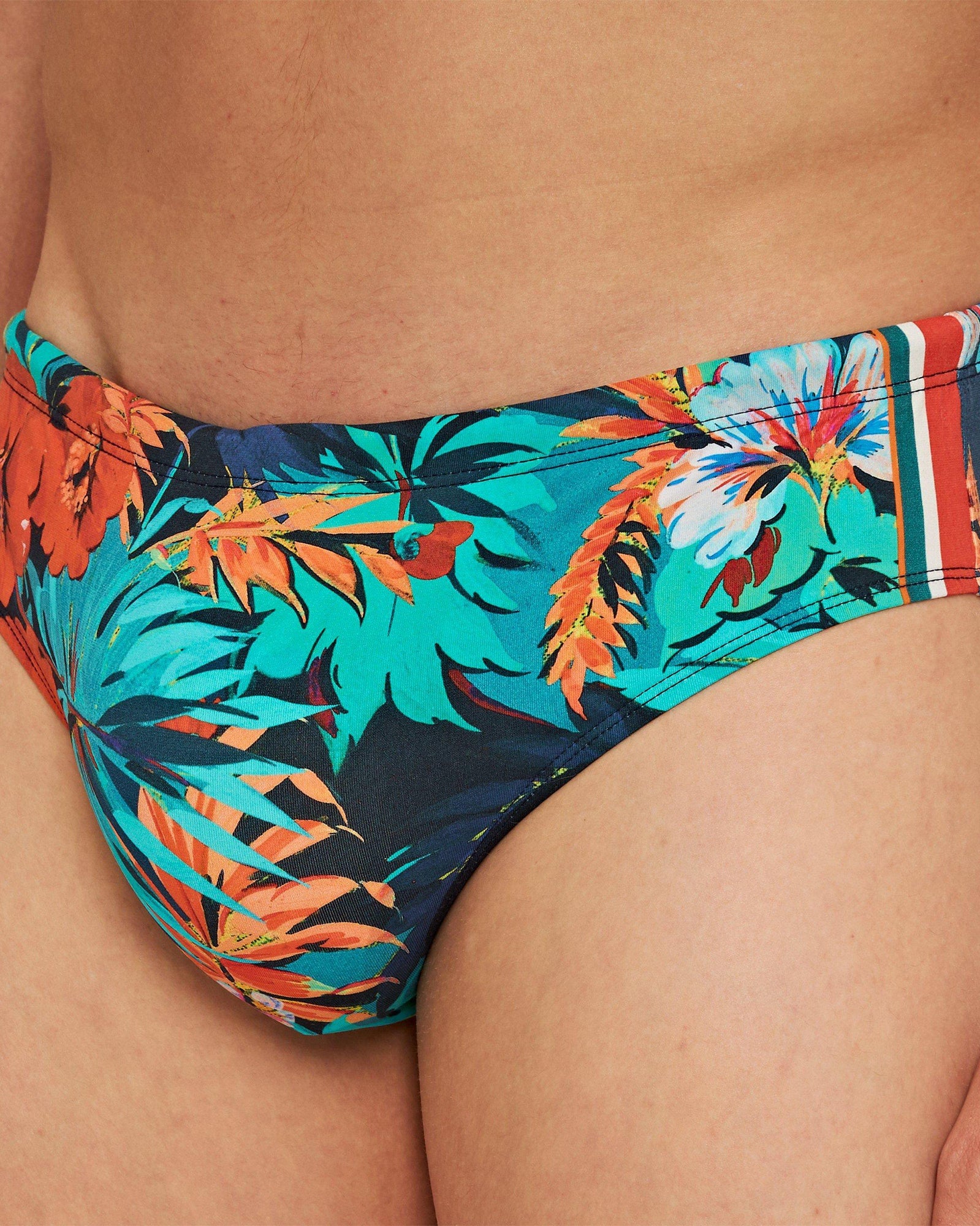 Multi Anemone Classic Swim Briefs | Multicolour