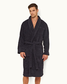 Dr No Towelling Robe Midnight Navy 007 Dr. No Towelling Bath Robe | Midnight Navy