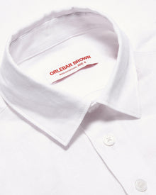 Kids | Diego Linen Kids' White Linen Relaxed Overhead Shirt | White