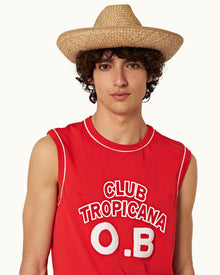 Summer Red Classic Fit 'Club Tropicana' Print Vest | Summer Red