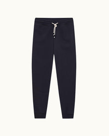 Night Iris Contrast Classic Fit Washed Organic Cotton Sweatpants | Night Iris