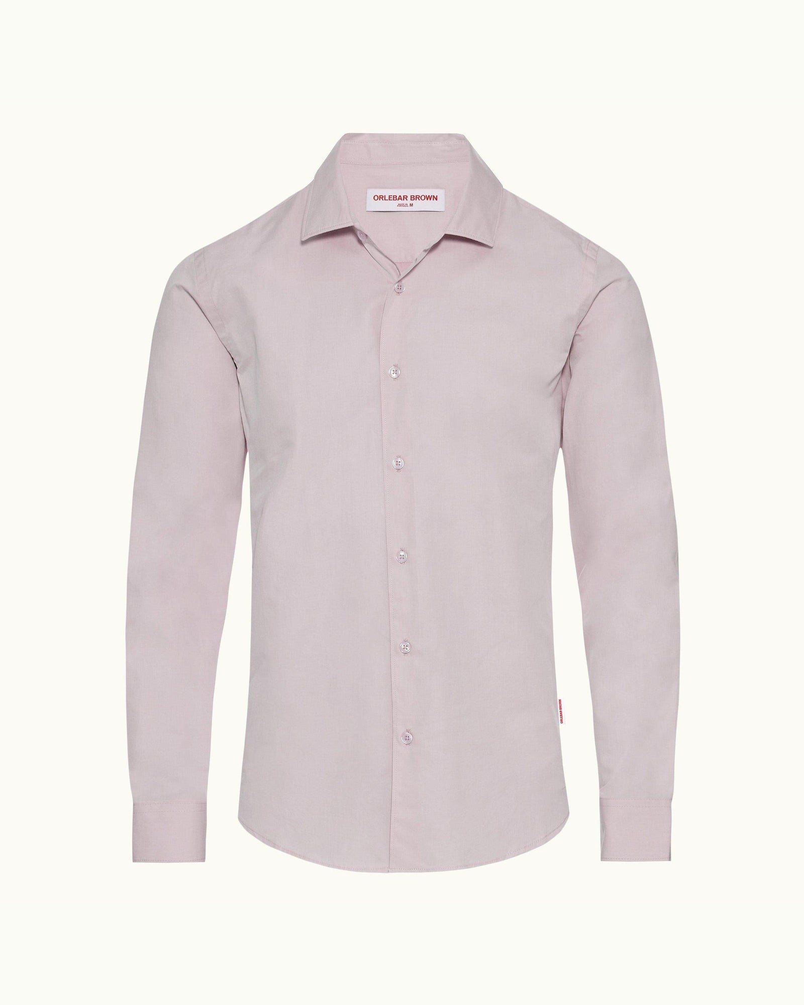 Conch Pink Classic Collar Classic Stripe Shirt | Conch Pink