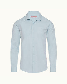 Ice Blue Classic Collar Classic Stripe Shirt | Ice Blue