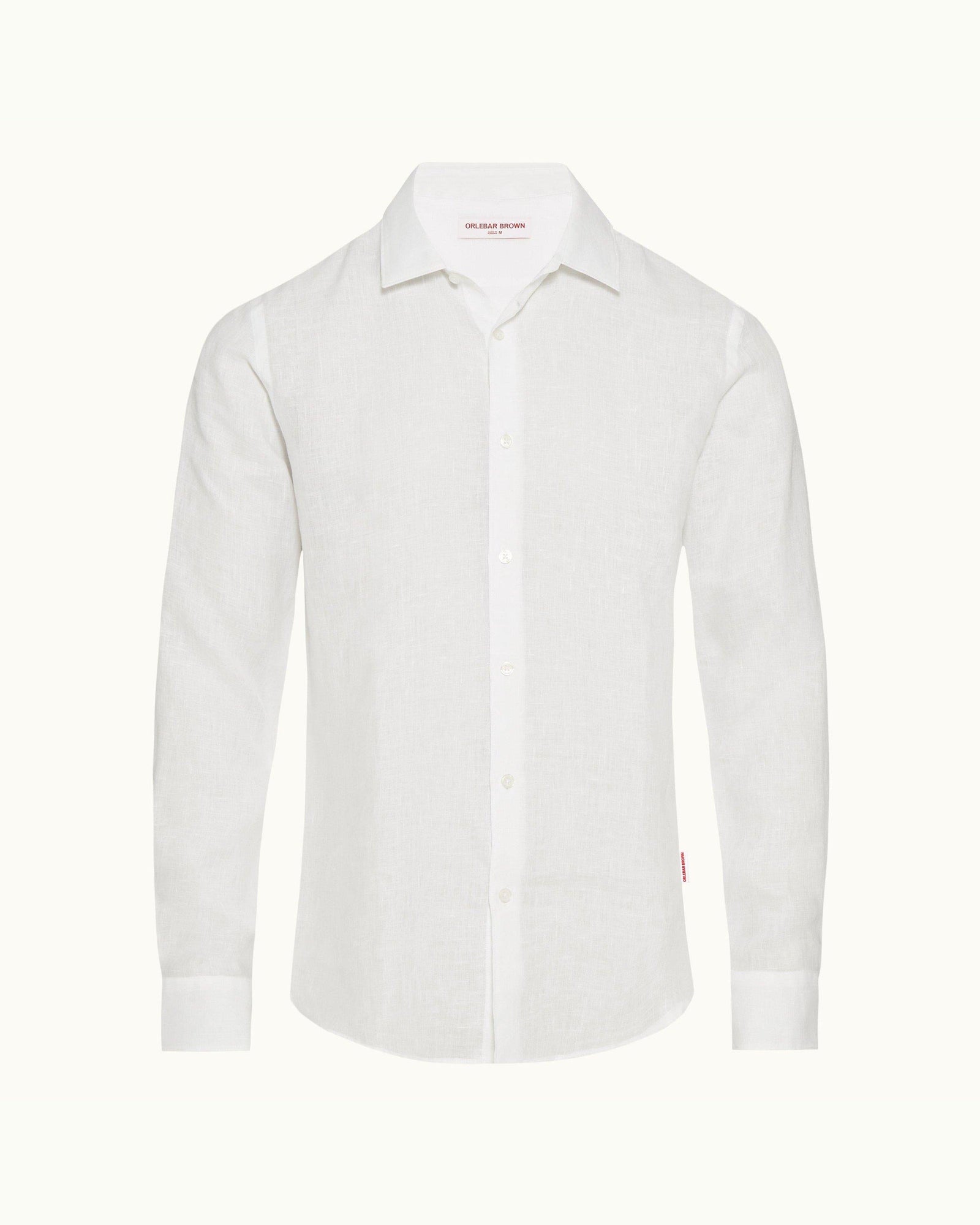 Cloud Classic Collar O.B Stripe Linen Shirt | Cloud