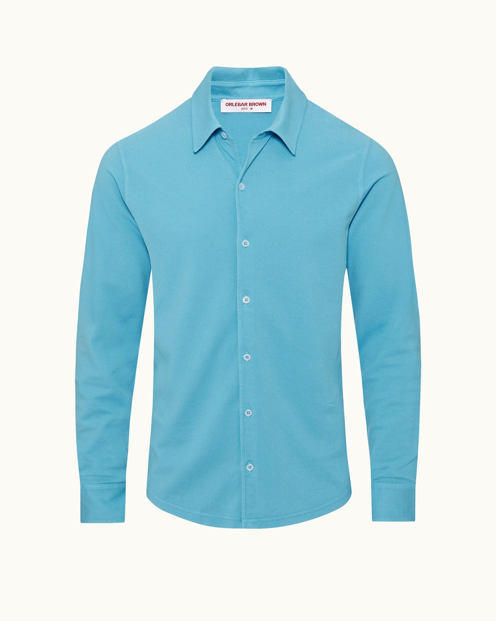 Men | Giles Pique Shirt | California Blue