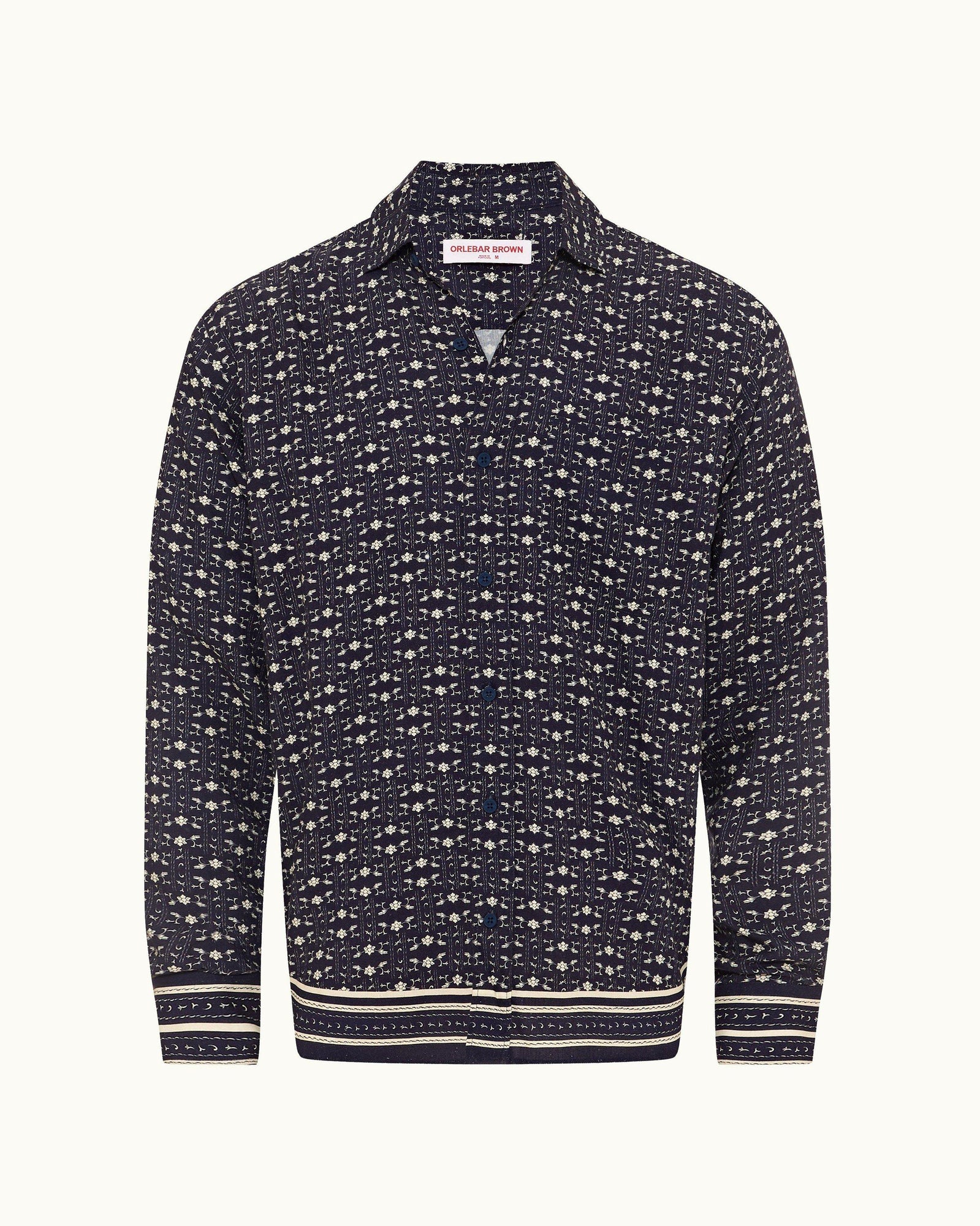 Dark Sapphire/Sea Mist Bandana Relaxed Fit Classic Collar Shirt | Dark Sapphire/Sea Mist