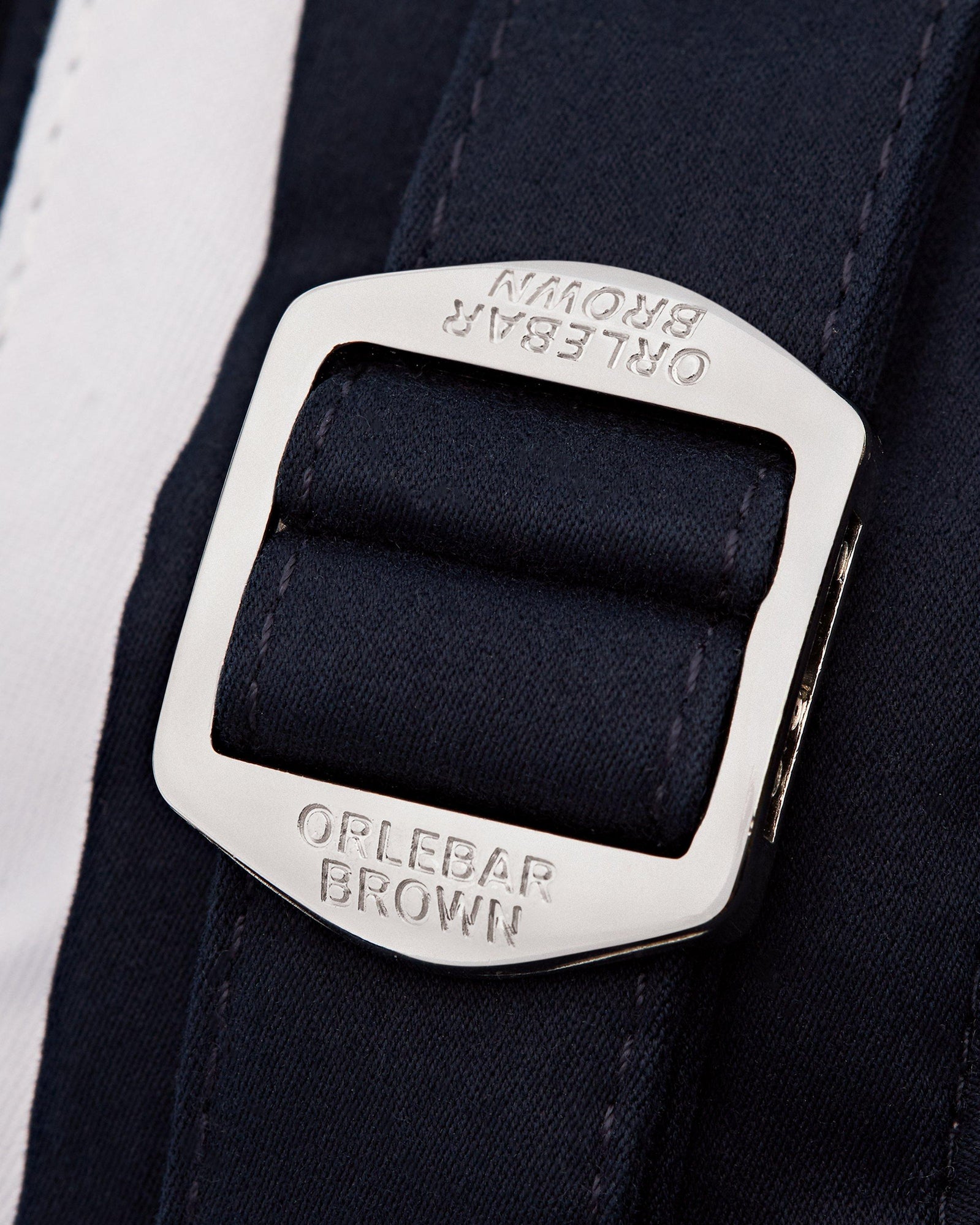 Griffon Silk Tailored Fit Cotton-Silk Trousers In Night Iris Blue | Night Iris