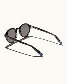 Harlyn Black Round Sunglasses | Black