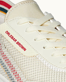 Larson Stripe White/Orange O.B Stripe Shoe You Can Swim In | White/Orange