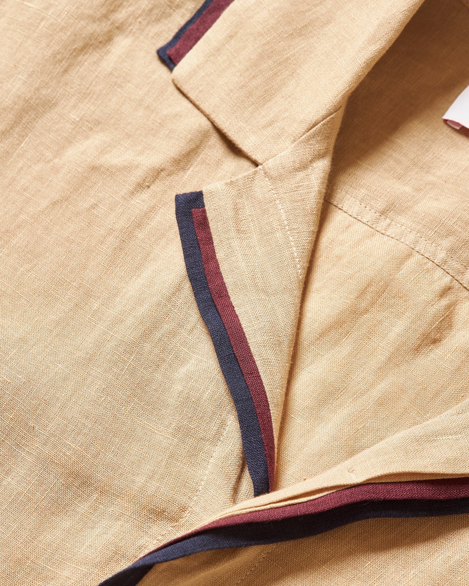 Men | Maitan Lino Shirt | Biscuit/Damson/Night Iris