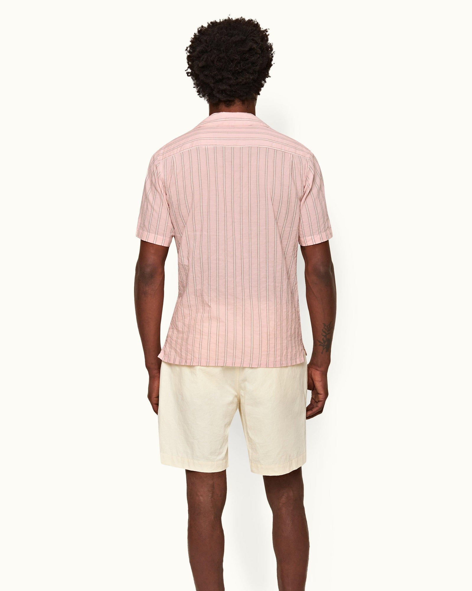 Men | Maitan Shirt | Rose/White