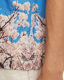 Maitan Blossom Photographic Print Relaxed Fit Capri Collar Shirt | Blossom