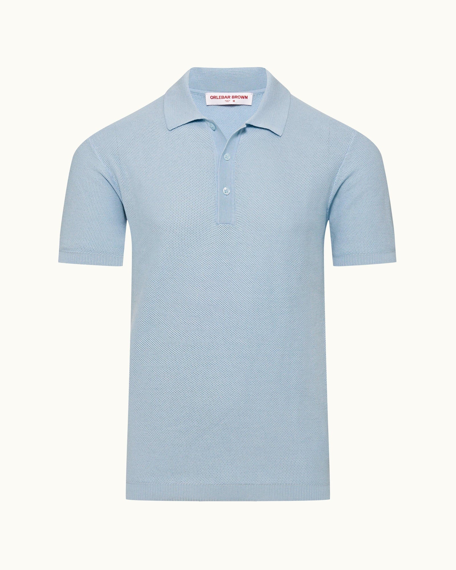 Maranon Dream Classic Fit mercerised Cotton Polo Shirt | Powdered Sky