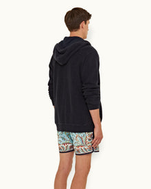 Mathers Dark Nocturnal Navy Zip-Thru Hooded Sweatshirt | Dark Nocturnal Navy