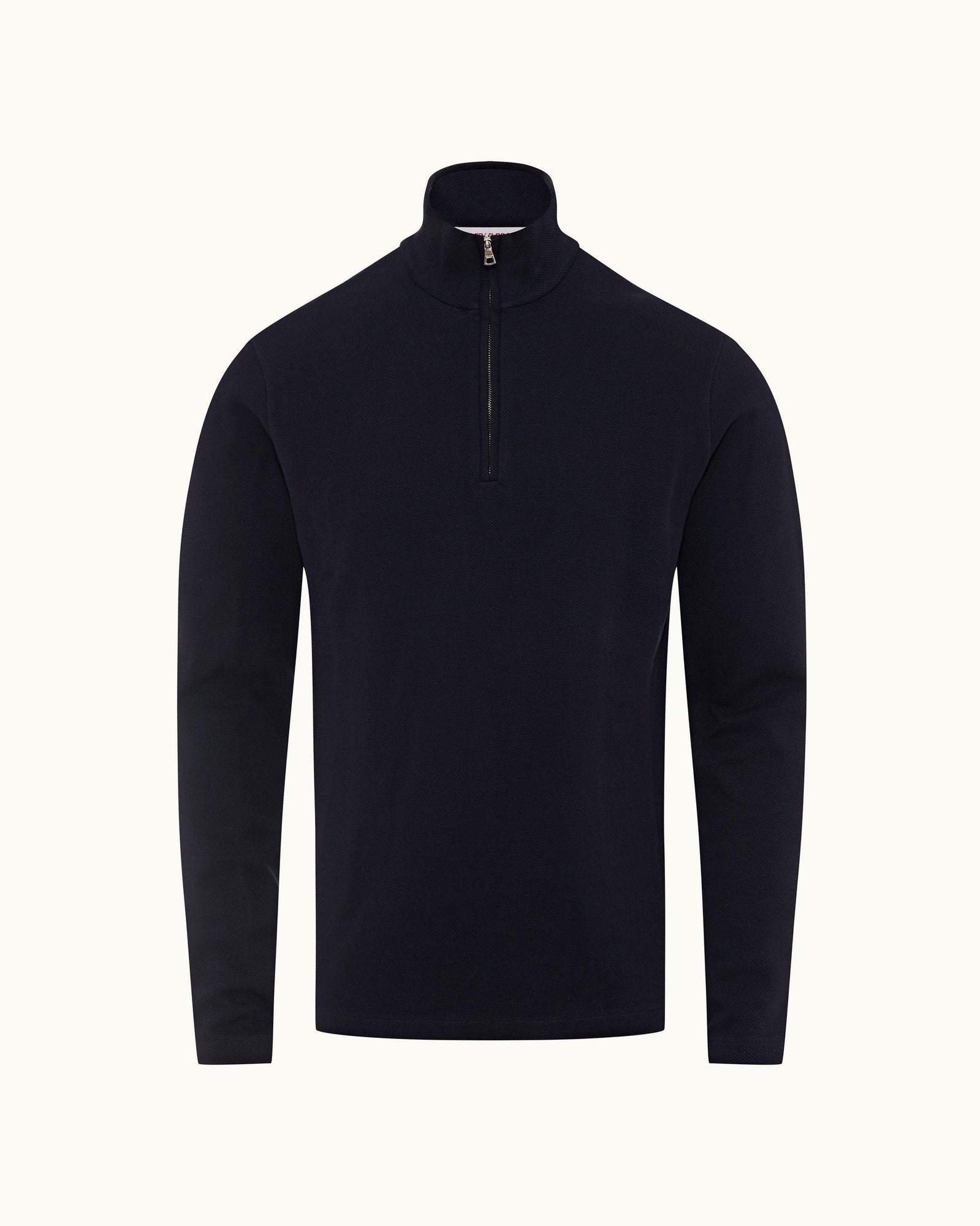 Night Iris Half-Zip Long-Sleeve Polo Shirt | Night Iris