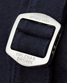 Norwich Linen Navy Tailored Fit O.B Stripe Linen Shorts | Navy