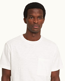 Ob Classic White Classic Fit Garment-Dye Organic Cotton T-shirt | White
