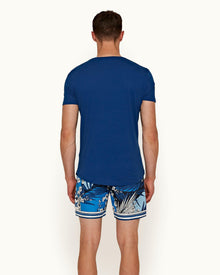 Ob-T Bleu Tailored Fit Crew Neck T-Shirt | Bleu