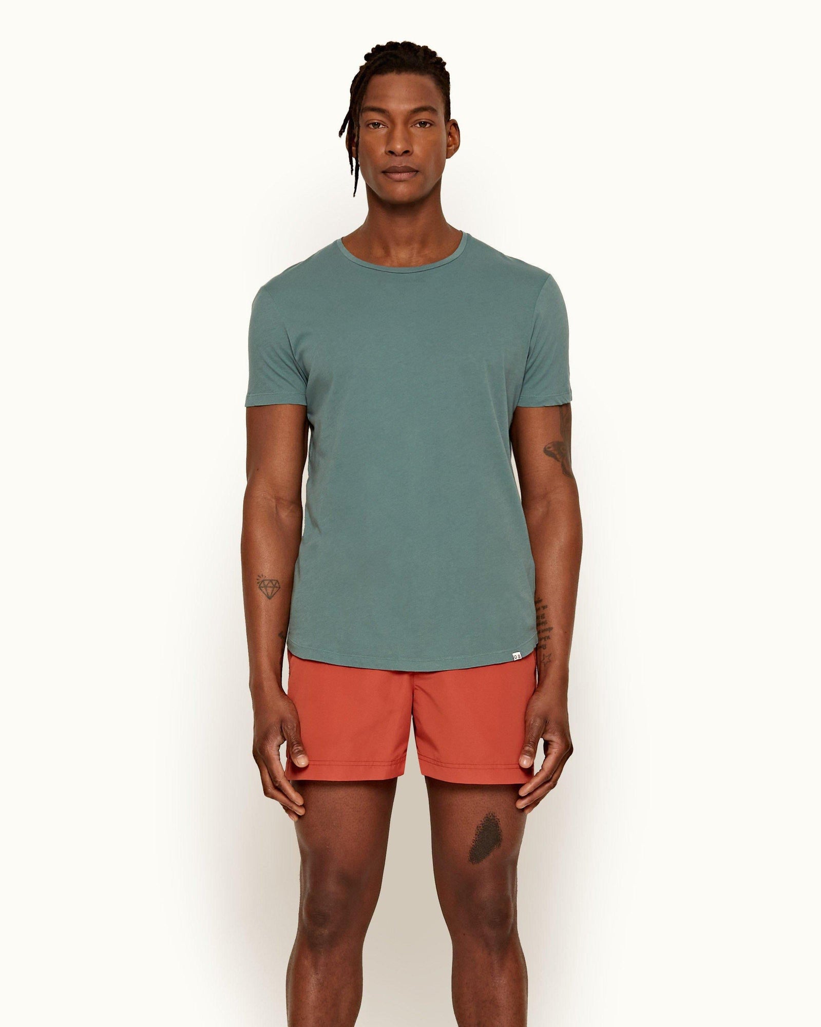 Ob-T Sage Tailored Fit Crew Neck T-Shirt | Sage