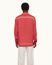 Vermillion/Sea Mist Bandana Relaxed Fit Overhead Shirt | Vermillion/Sea Mist