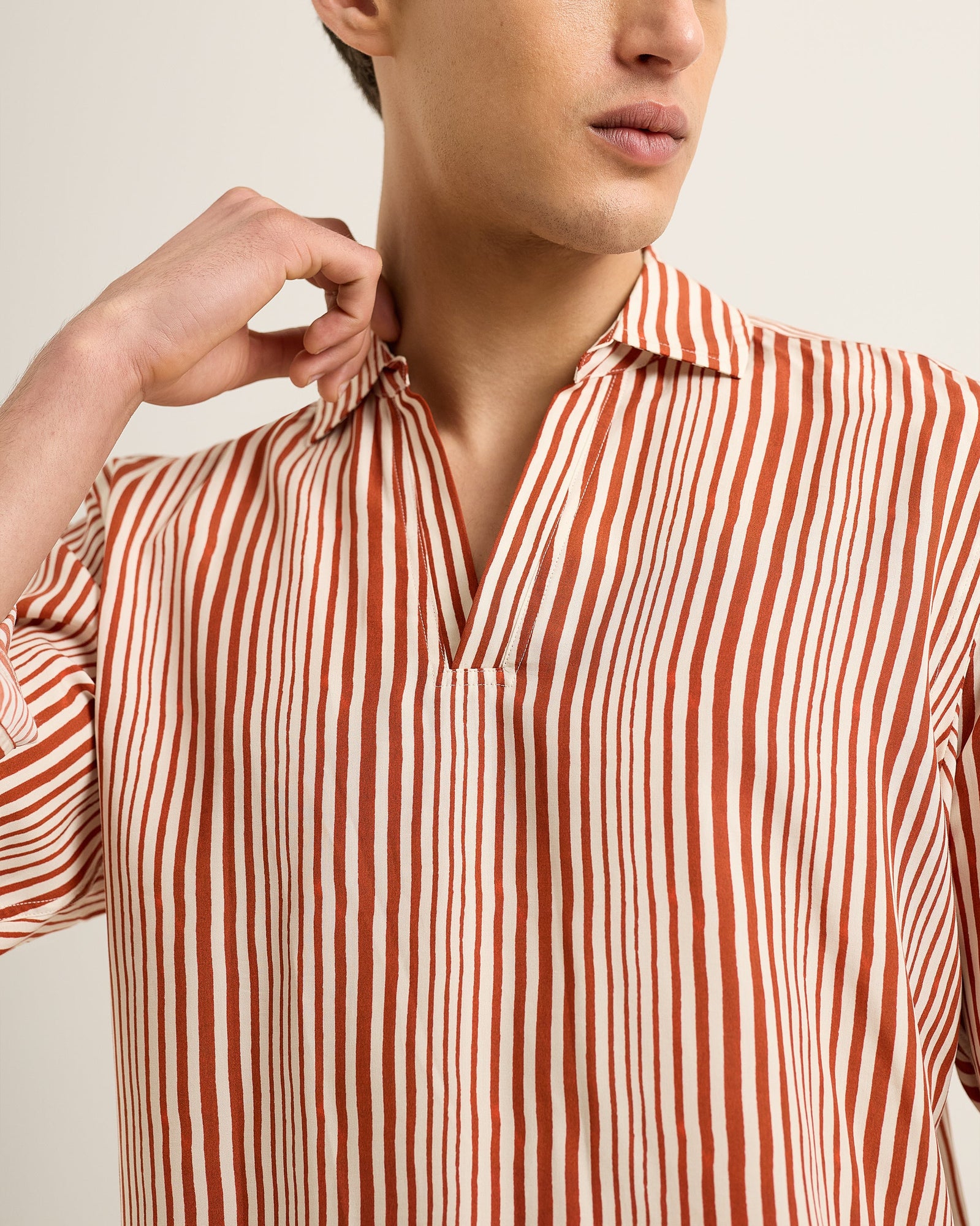Men | Ridley Shirt | Summer Red/White