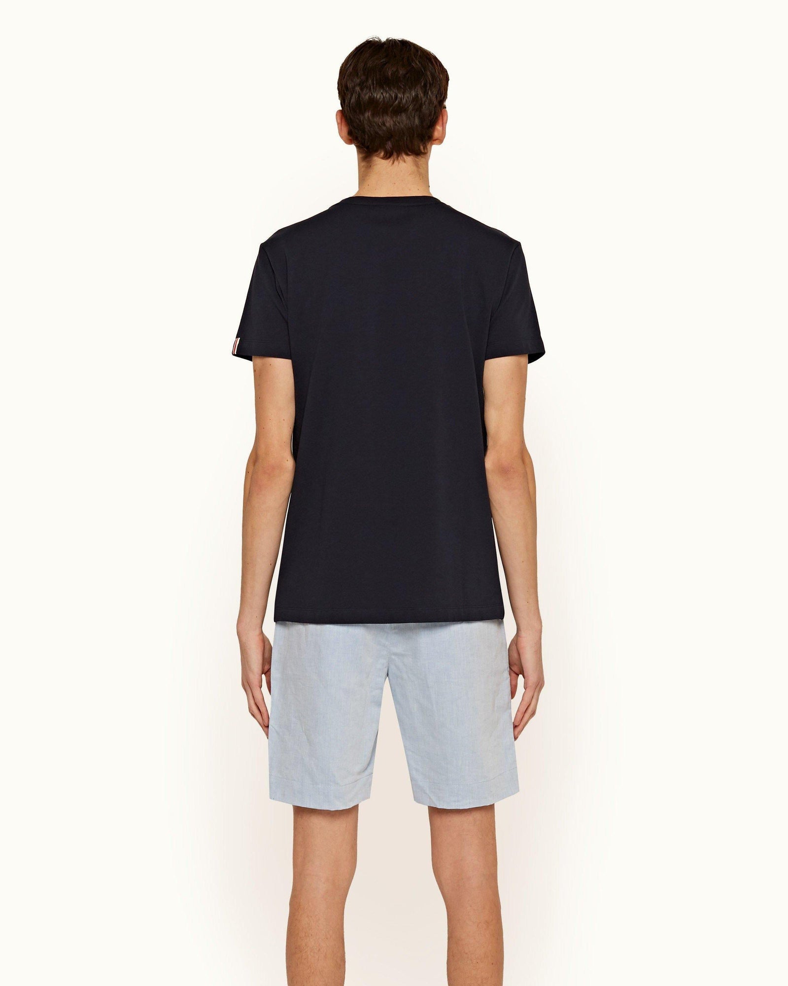 Sammy Tape Ink Stripe Tape Classic Fit Cotton T-shirt | Ink