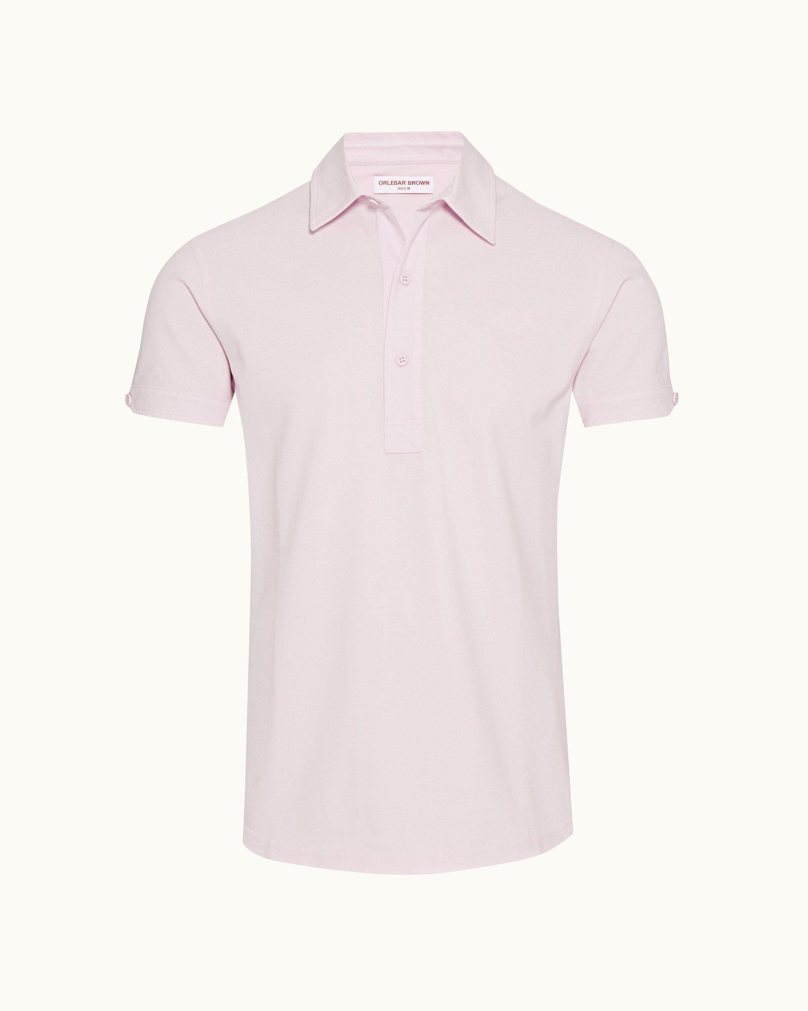 Conch Pink Tailored Fit Cotton Polo Shirt | Conch Pink