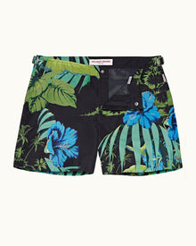 Night Iris Islet Print Shorter-Length Swim Shorts | Night Iris