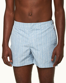 Setter Blue Ash Wavie Shorter-Length Swim Shorts | Blue Ash