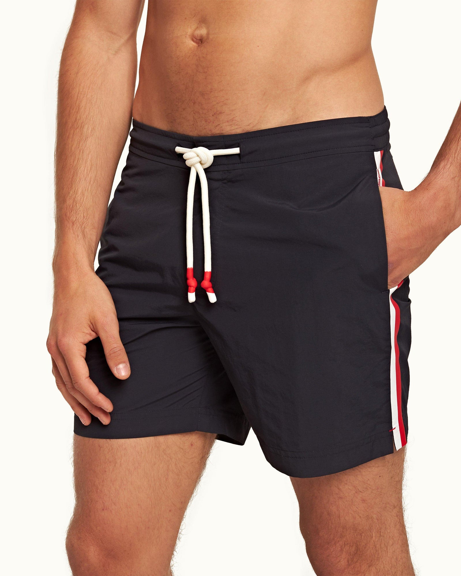 Standard Bonded Night Iris Mid-Length Bonded Drawcord Swim Shorts | Night Iris