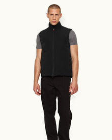 Teton Black Down-fill Quilted Gilet | Black