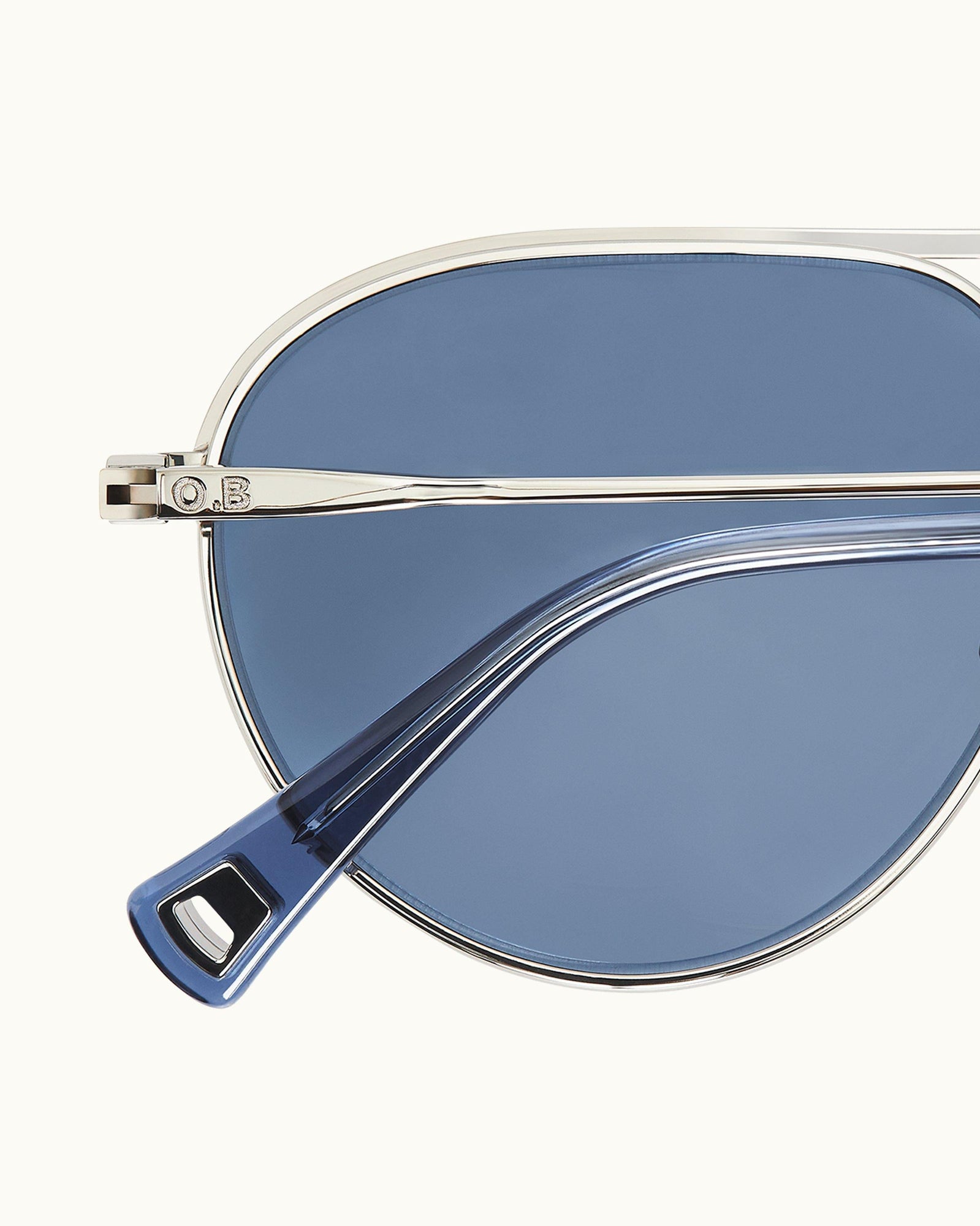 Men | The Micky Sunglasses | Silver/Blue