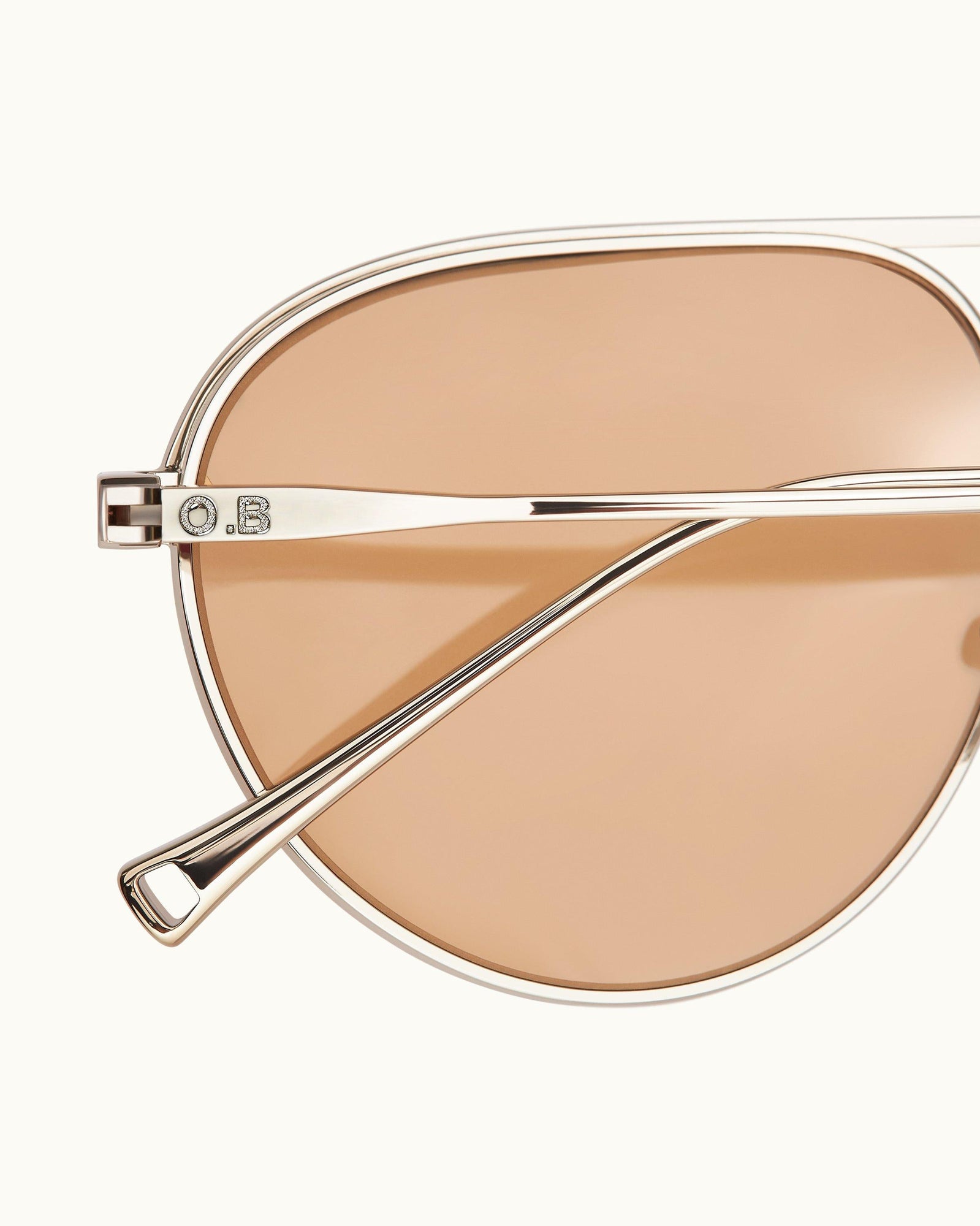 Men | The Micky Sunglasses | Silver/Mellow Amber