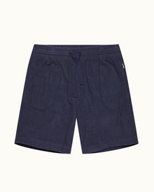 Lagoon Blue Classic Fit Towelling Drawcord Sweat Shorts | Lagoon Blue